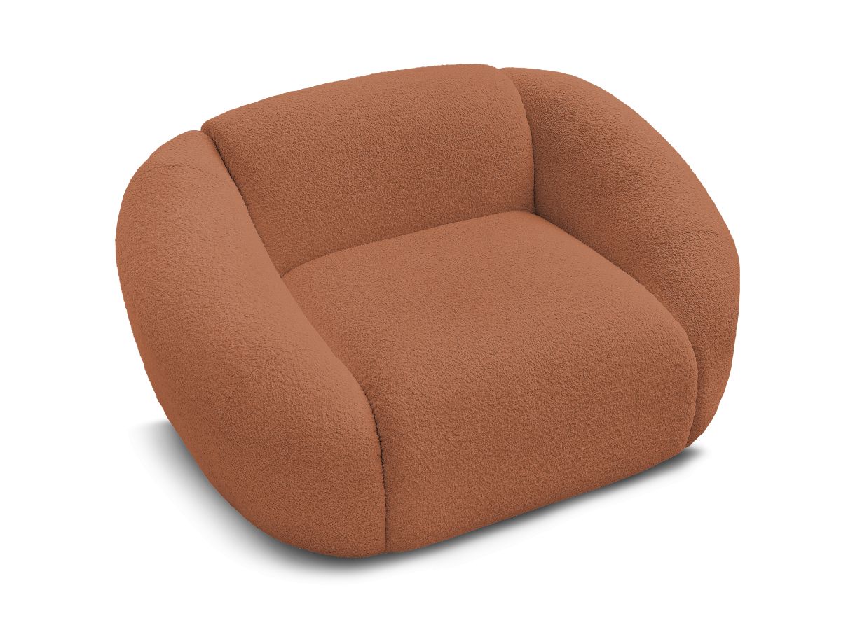Fauteuil TINA  tissu bouclette