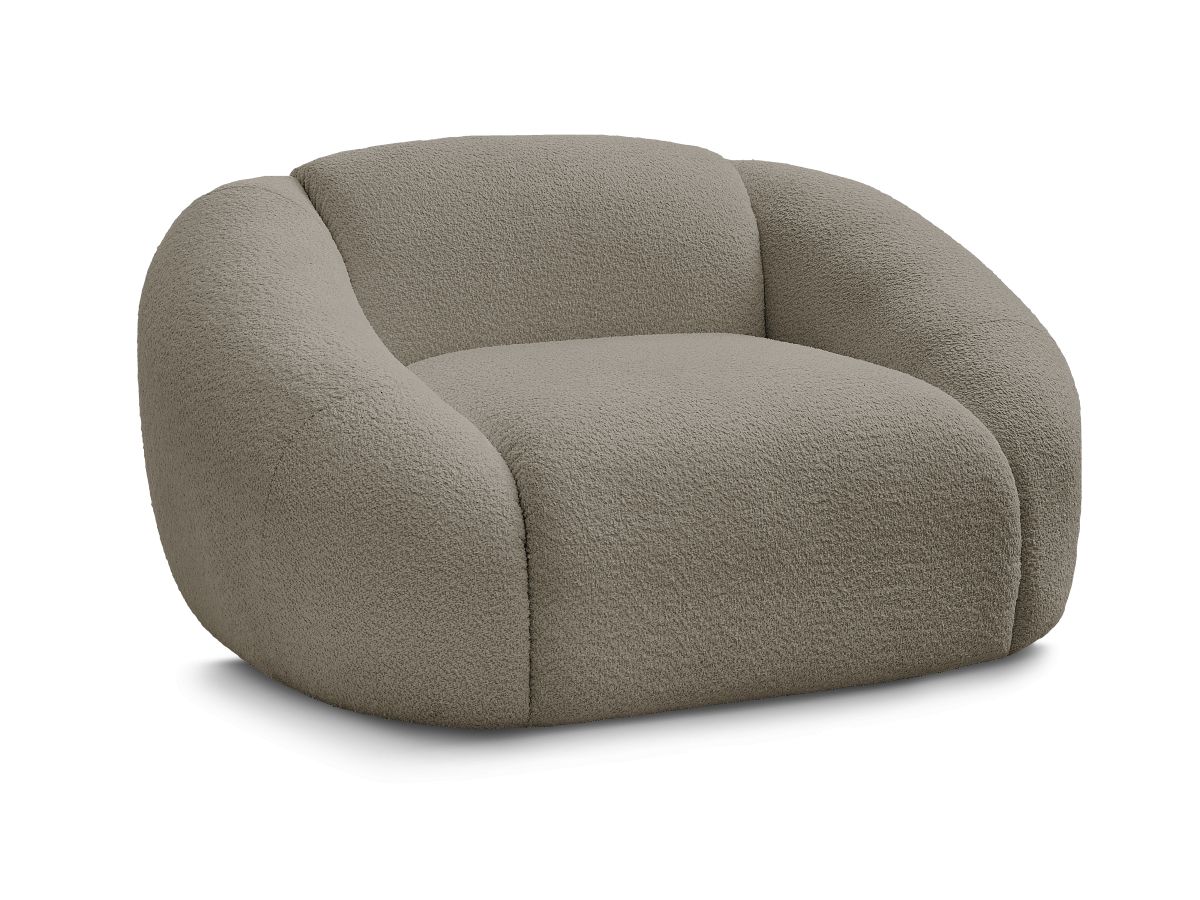 Fauteuil TINA  tissu bouclette