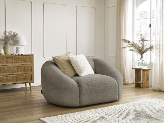 Fauteuil TINAtissu bouclette