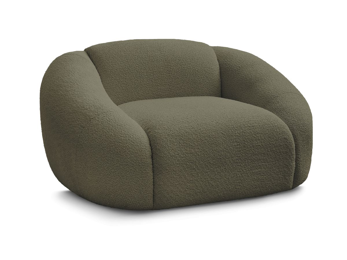 Fauteuil TINA  tissu bouclette