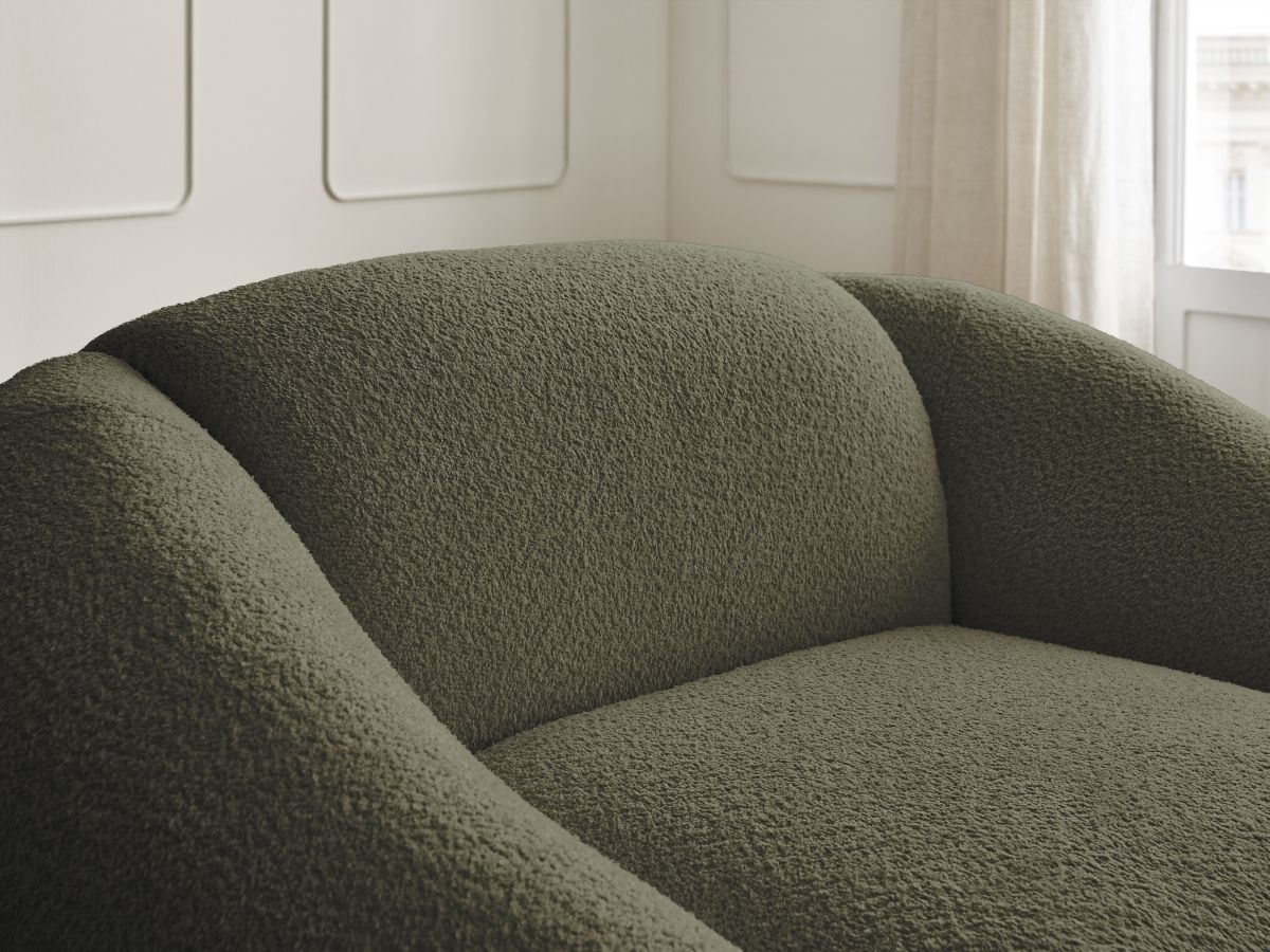 Fauteuil TINA  tissu bouclette