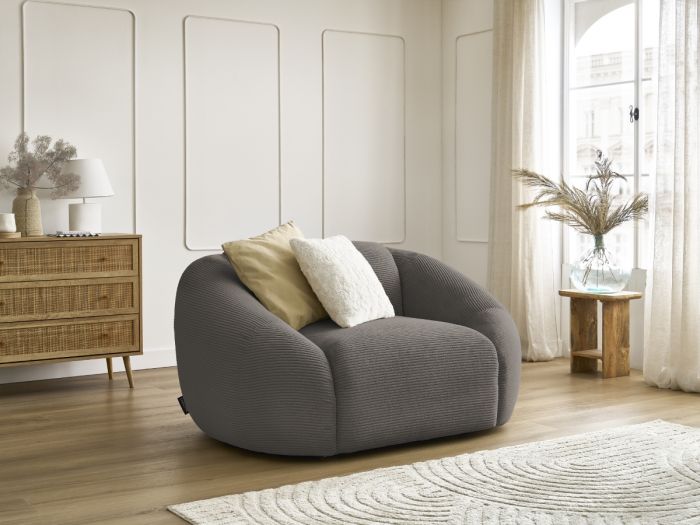 Fauteuil TINA velours côtelé