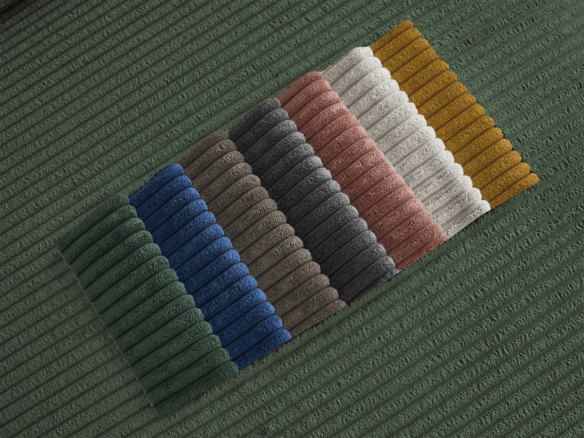 Pouf TINA velours côtelé
