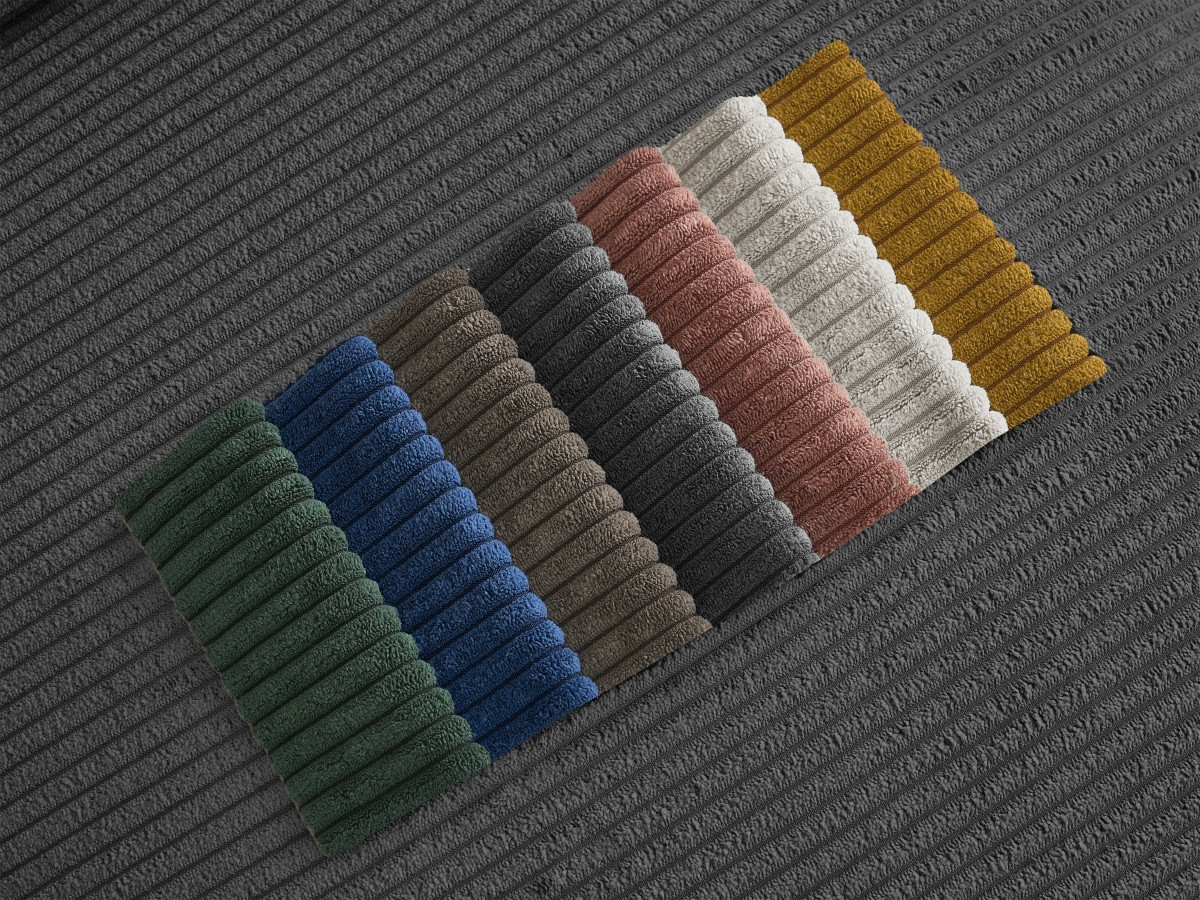Pouf TINA velours côtelé