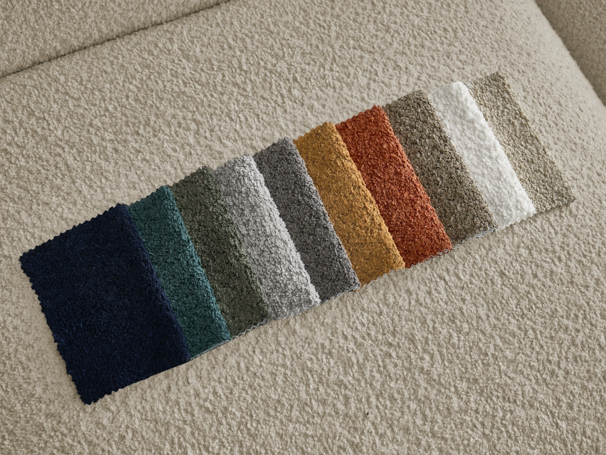 Pouf TINA tissu bouclette