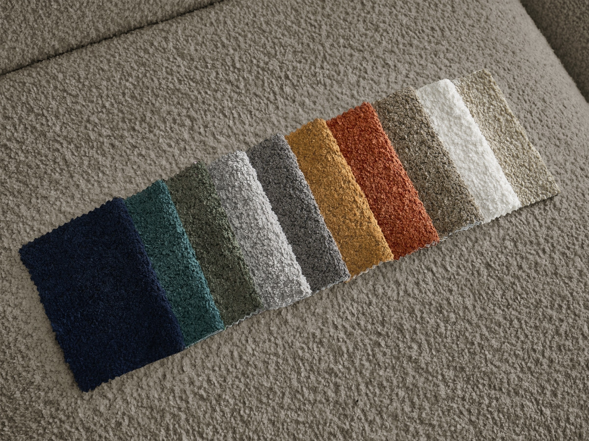 Pouf TINA tissu bouclette