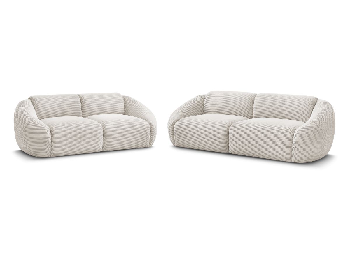 TINA corduroy vaste 3 + 2 zits rechte bankstel