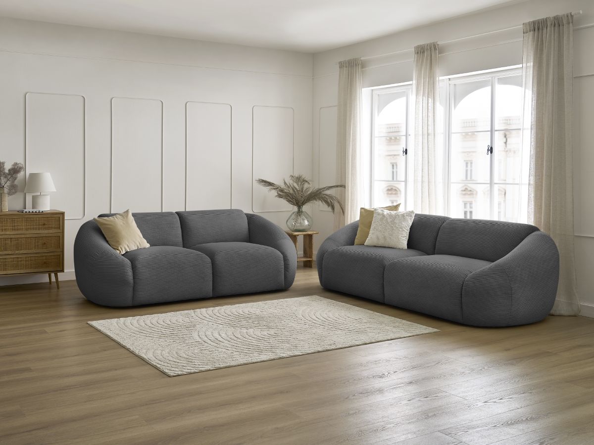 TINA corduroy vaste 3 + 2 zits rechte bankstel