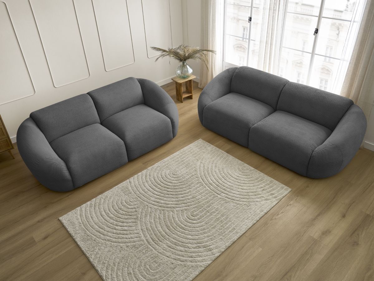 TINA corduroy vaste 3 + 2 zits rechte bankstel
