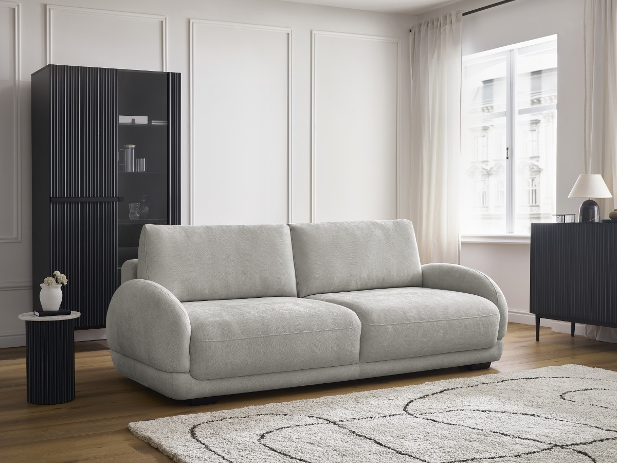 Canapé droit convertible coffre MONICA gris clair — vue 5
