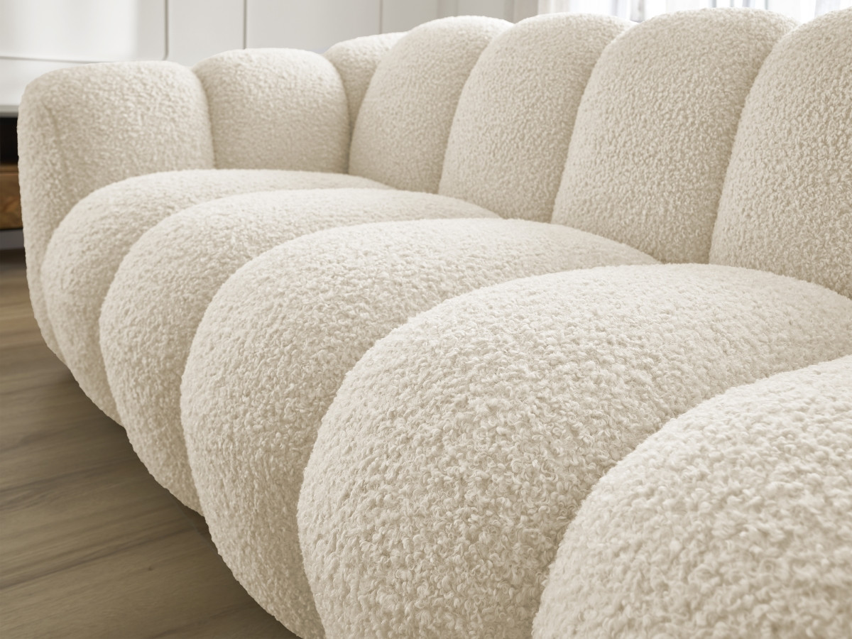 Canapé droit fixe 3 places HIPPOLYTE