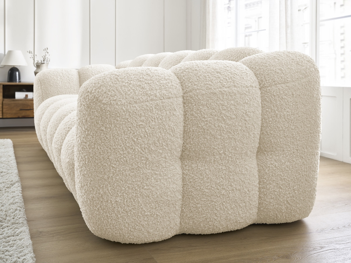 Canapé droit fixe 3 places HIPPOLYTE