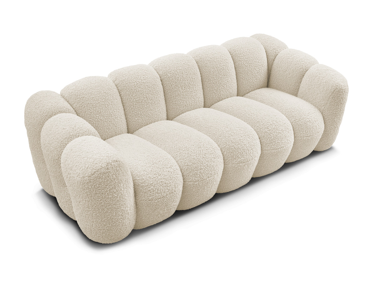 Canapé droit fixe 3 places HIPPOLYTE