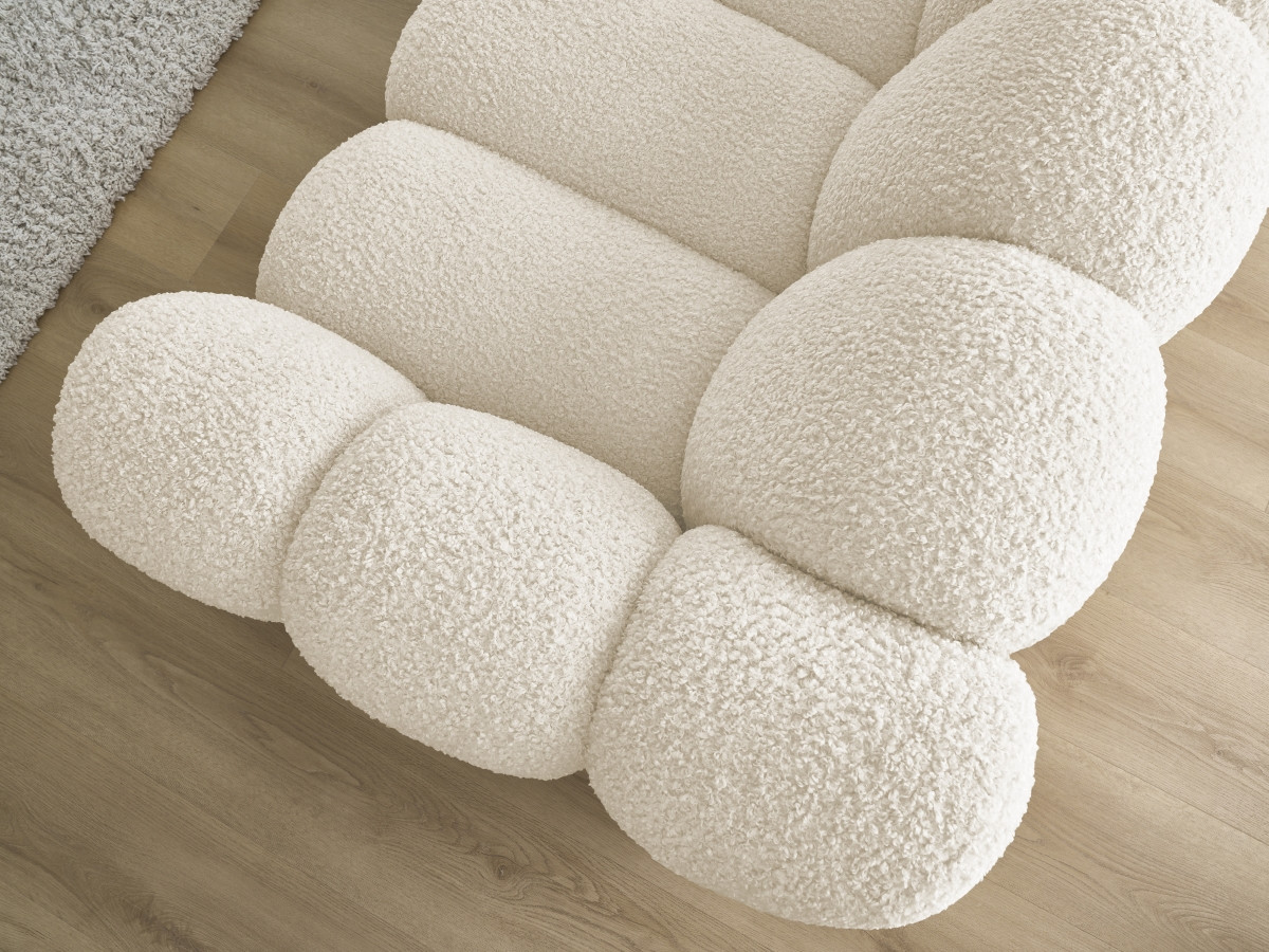 Canapé droit fixe 3 places HIPPOLYTE