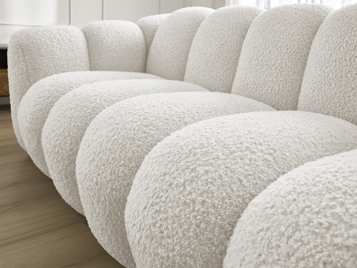 Canapé droit fixe 3 places HIPPOLYTE