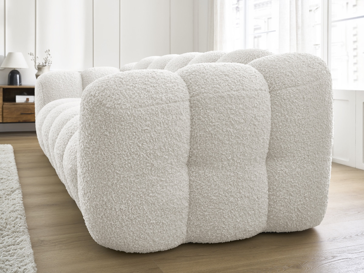 Canapé droit fixe 3 places HIPPOLYTE