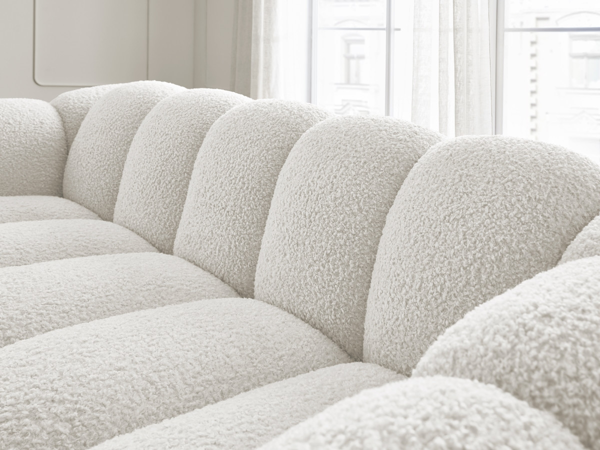 Canapé droit fixe 3 places HIPPOLYTE