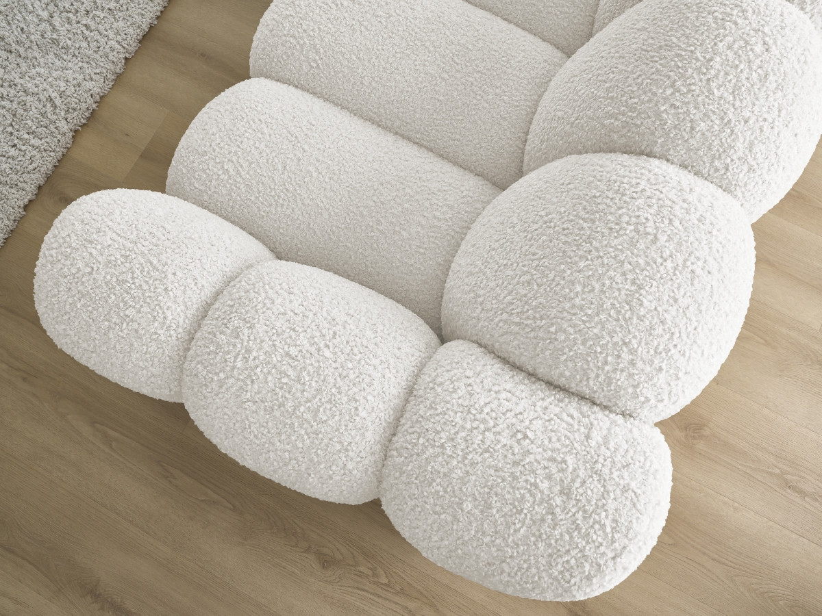 Canapé droit fixe 3 places HIPPOLYTE