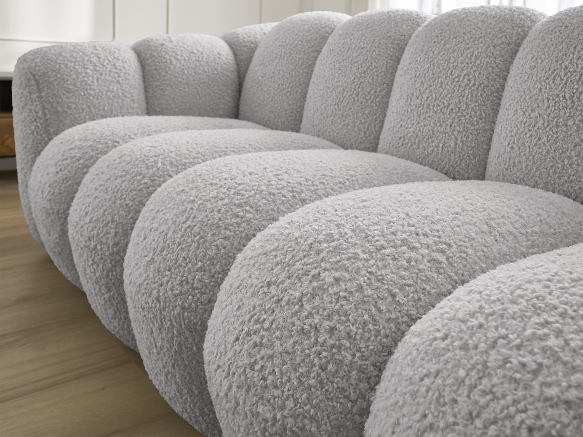 HIPPOLYTE vaste 3-zits rechte bank