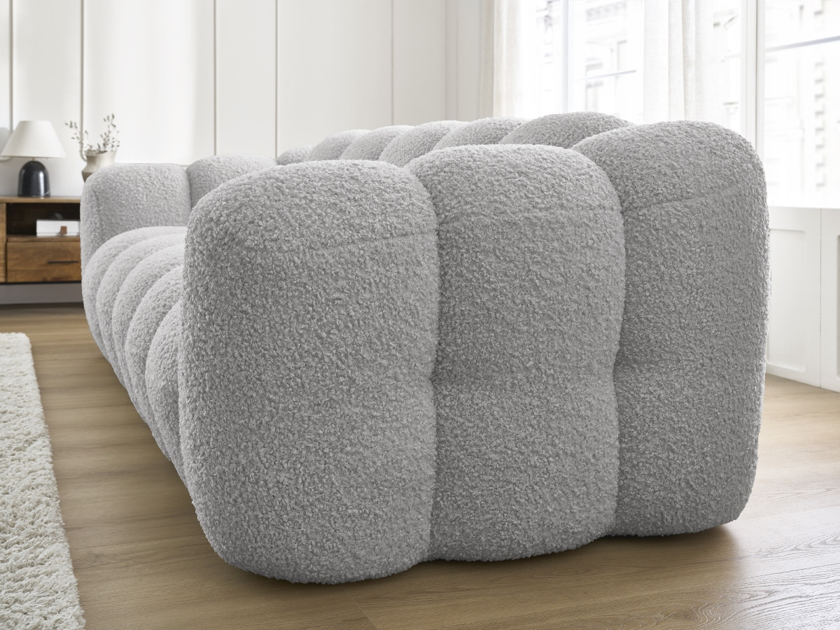 HIPPOLYTE vaste 3-zits rechte bank