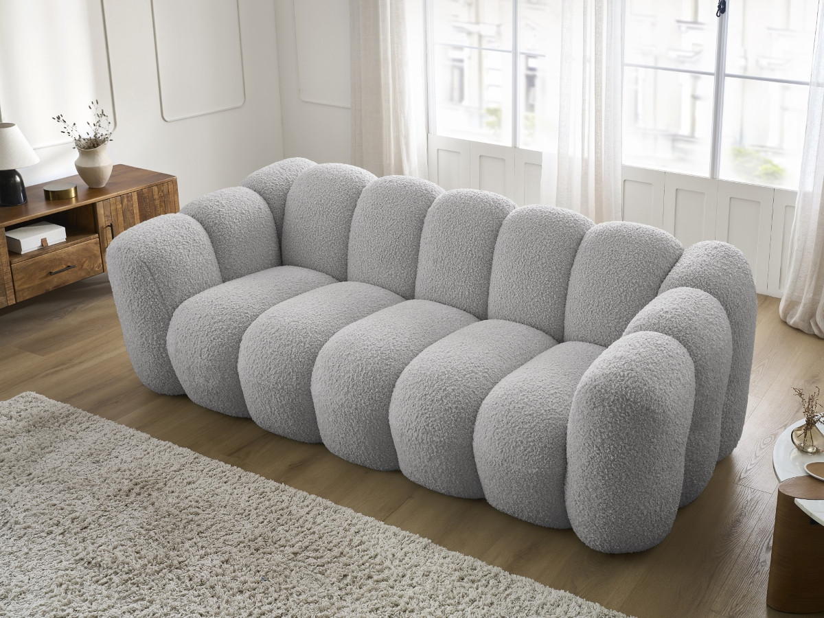 HIPPOLYTE vaste 3-zits rechte bank