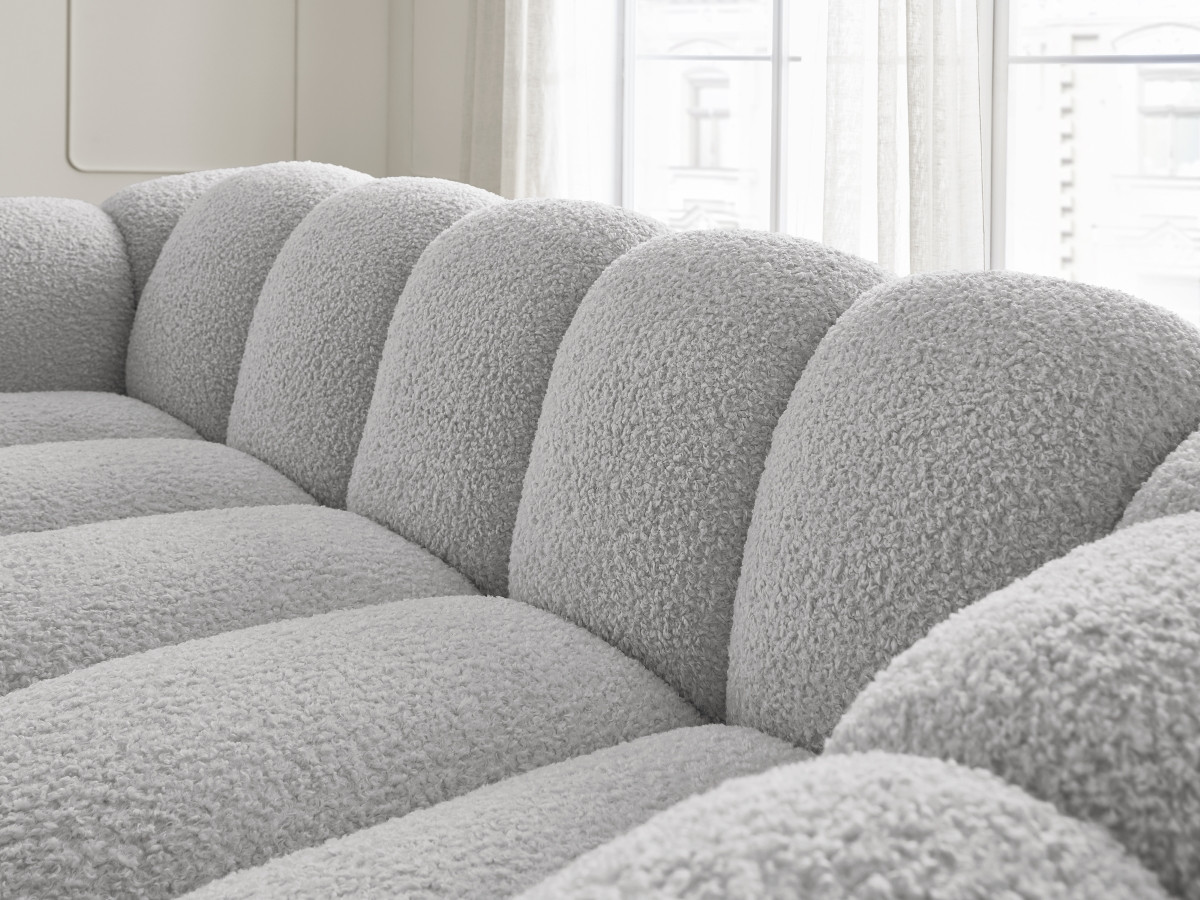 HIPPOLYTE vaste 3-zits rechte bank