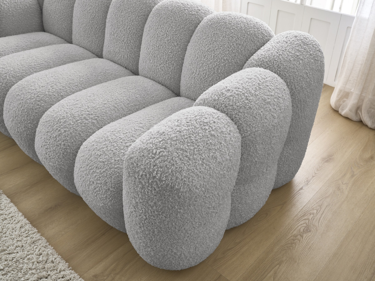 HIPPOLYTE vaste 3-zits rechte bank