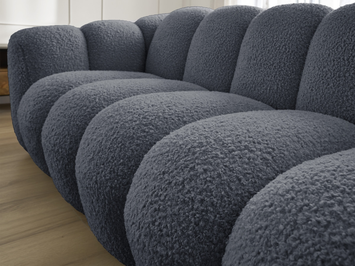 Canapé droit fixe 3 places HIPPOLYTE