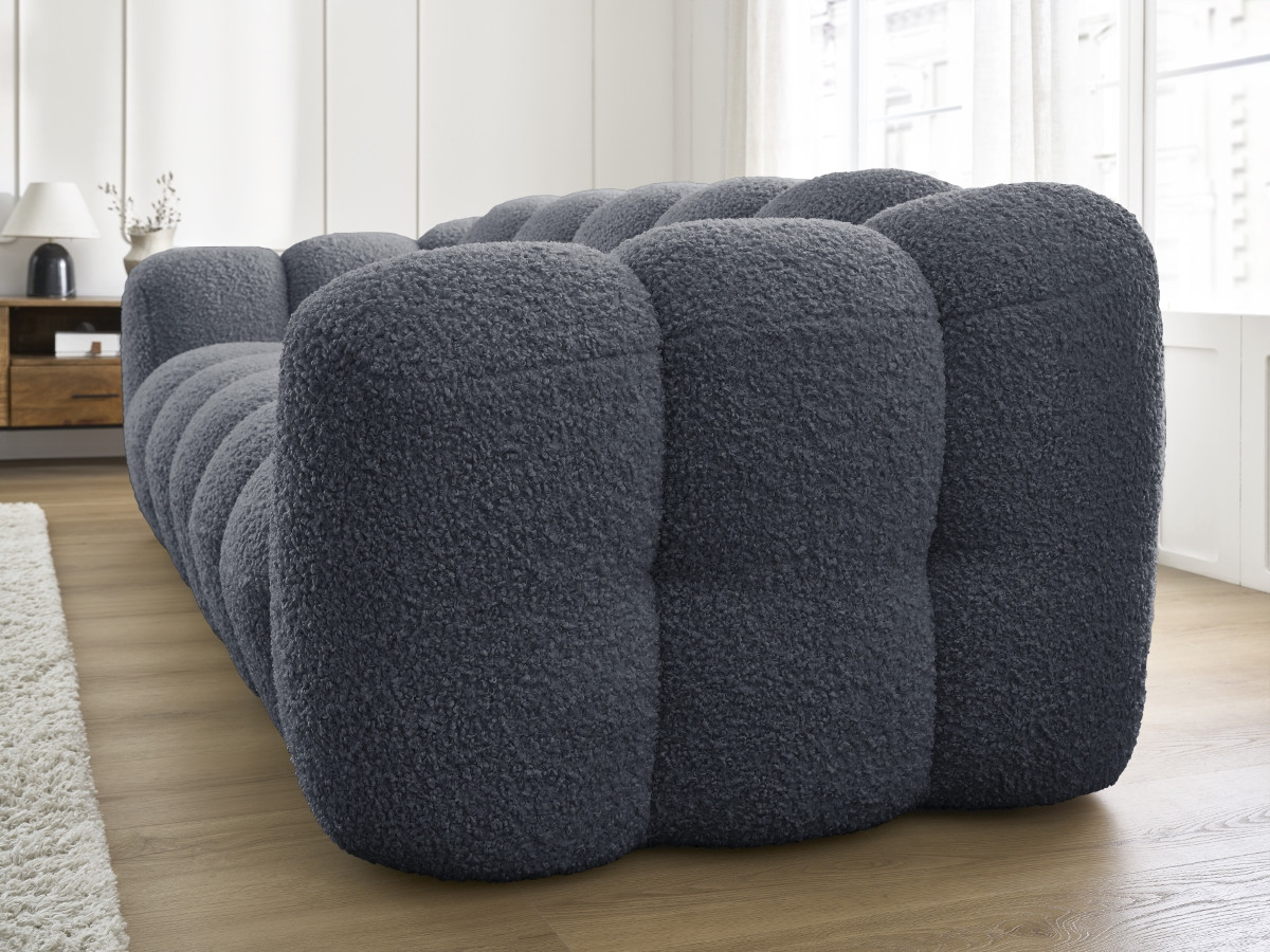 Canapé droit fixe 3 places HIPPOLYTE