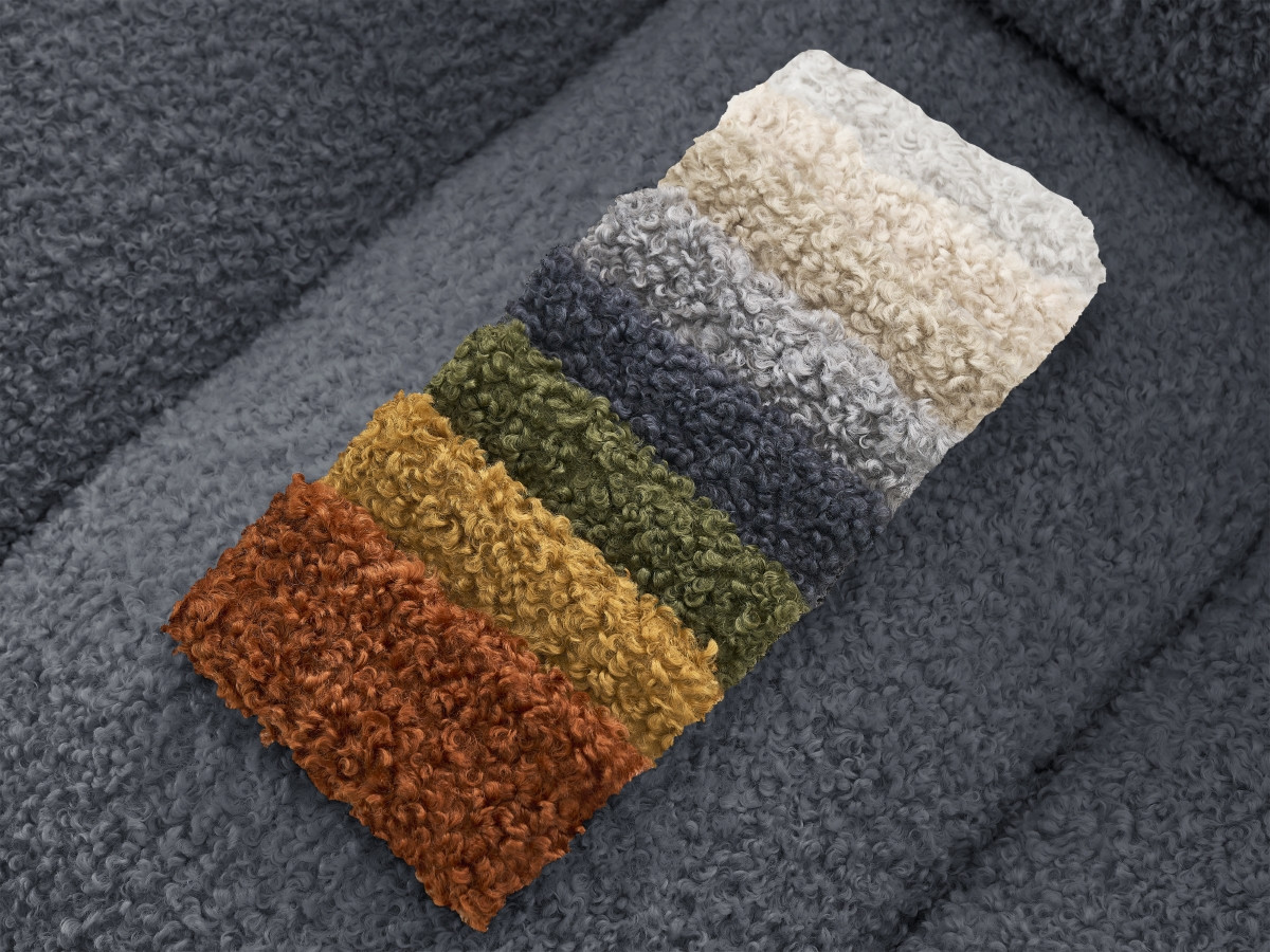 Canapé droit 3 places HIPPOLYTE gris foncé — vue 4