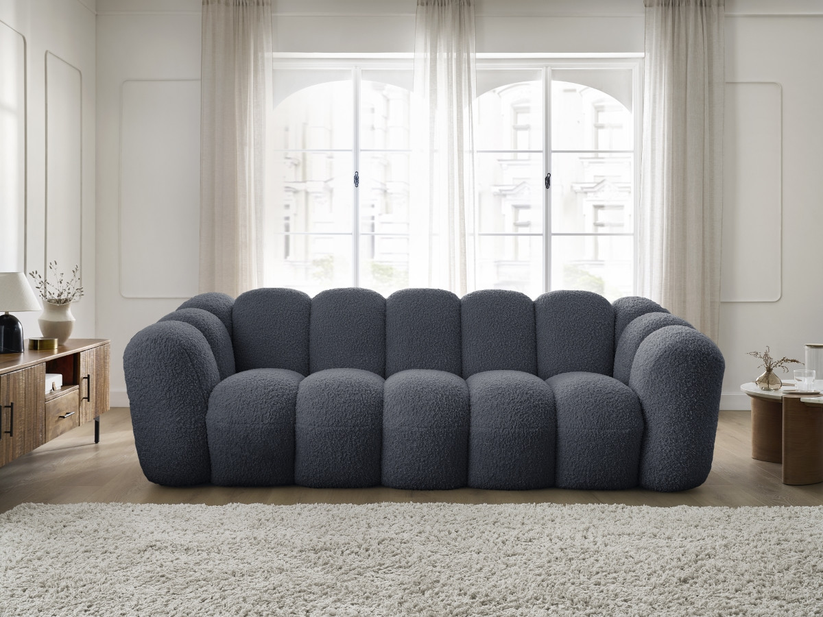 Canapé droit fixe 3 places HIPPOLYTE