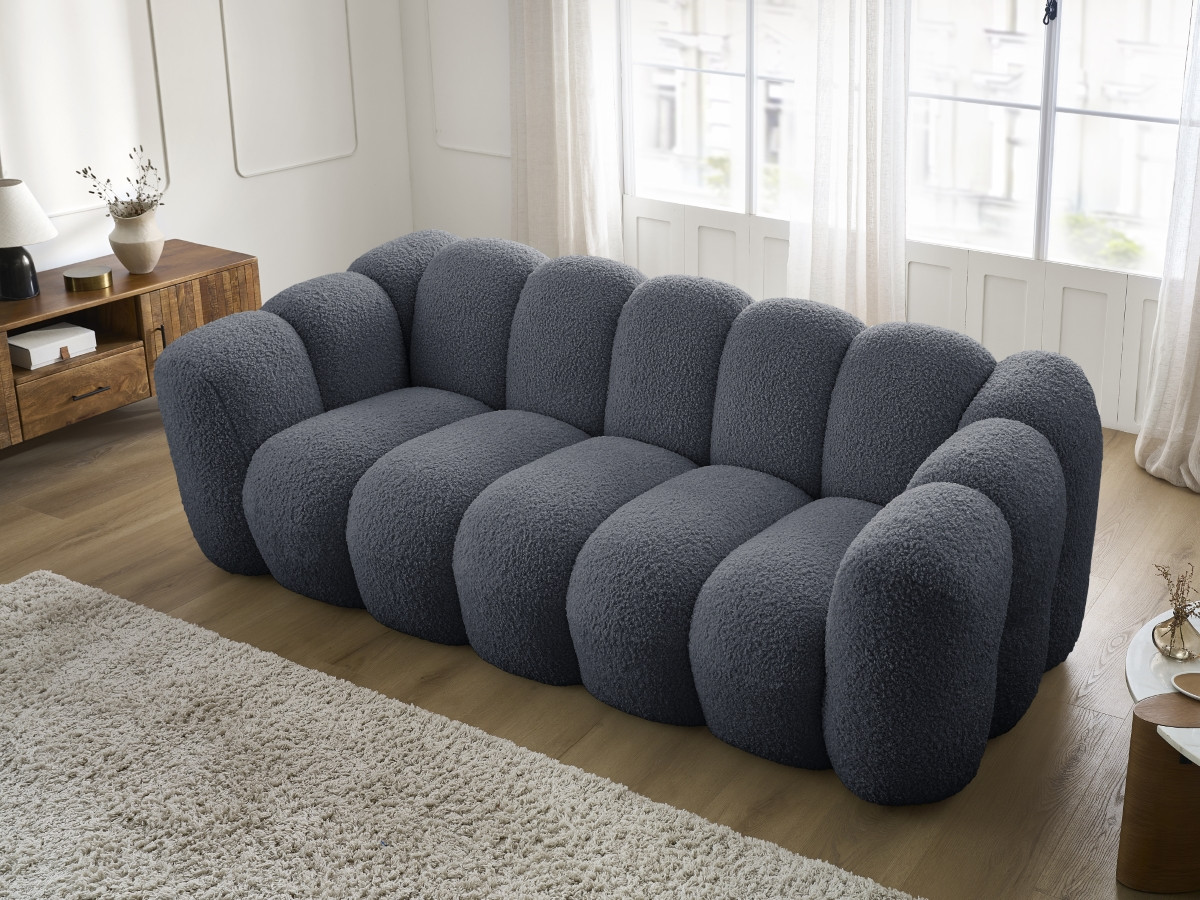 Canapé droit fixe 3 places HIPPOLYTE