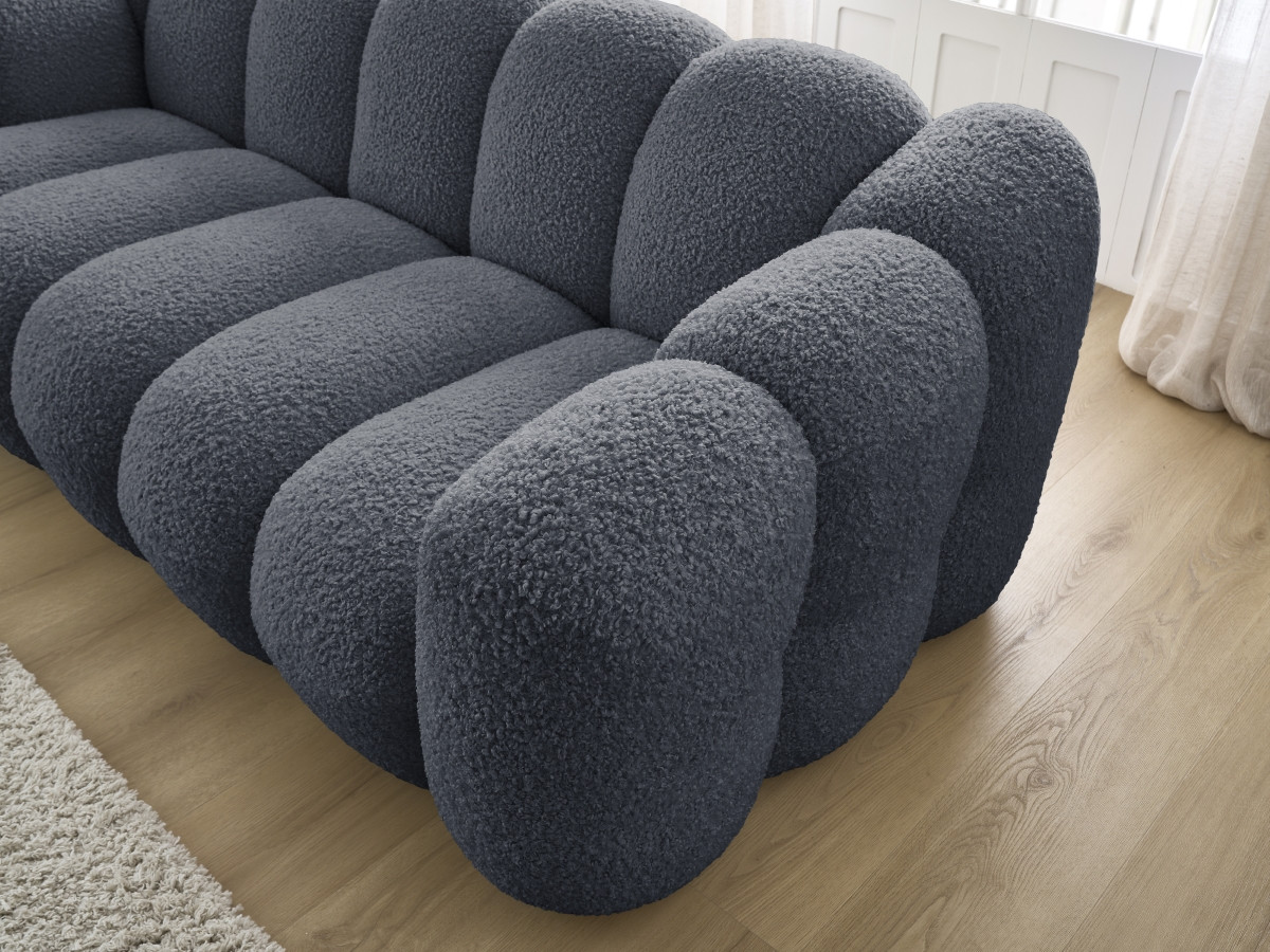 Canapé droit fixe 3 places HIPPOLYTE