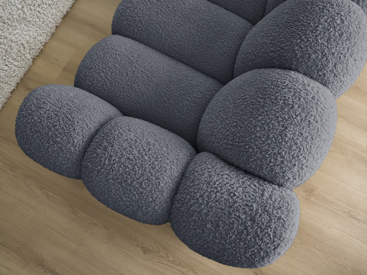 Canapé droit fixe 3 places HIPPOLYTE