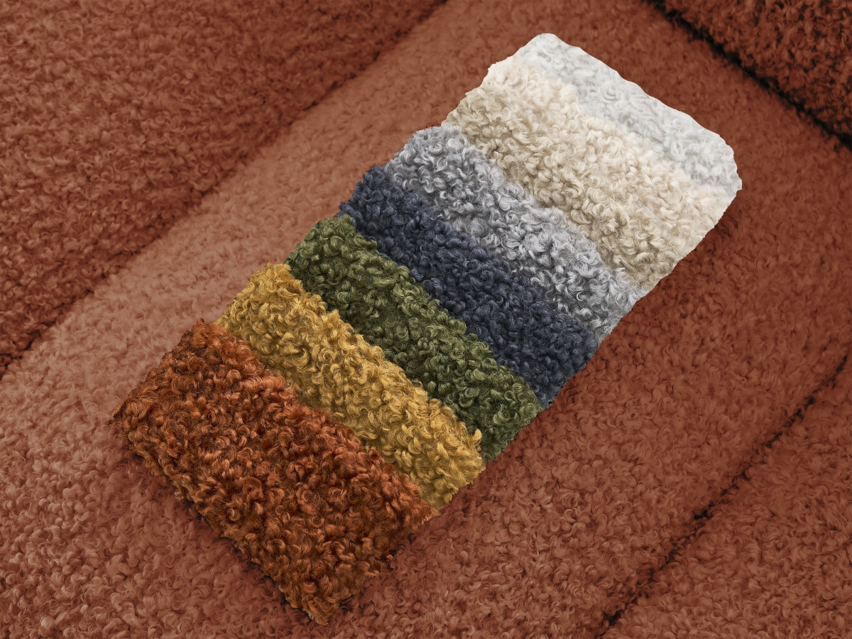 HIPPOLYTE vaste 3-zits rechte bank