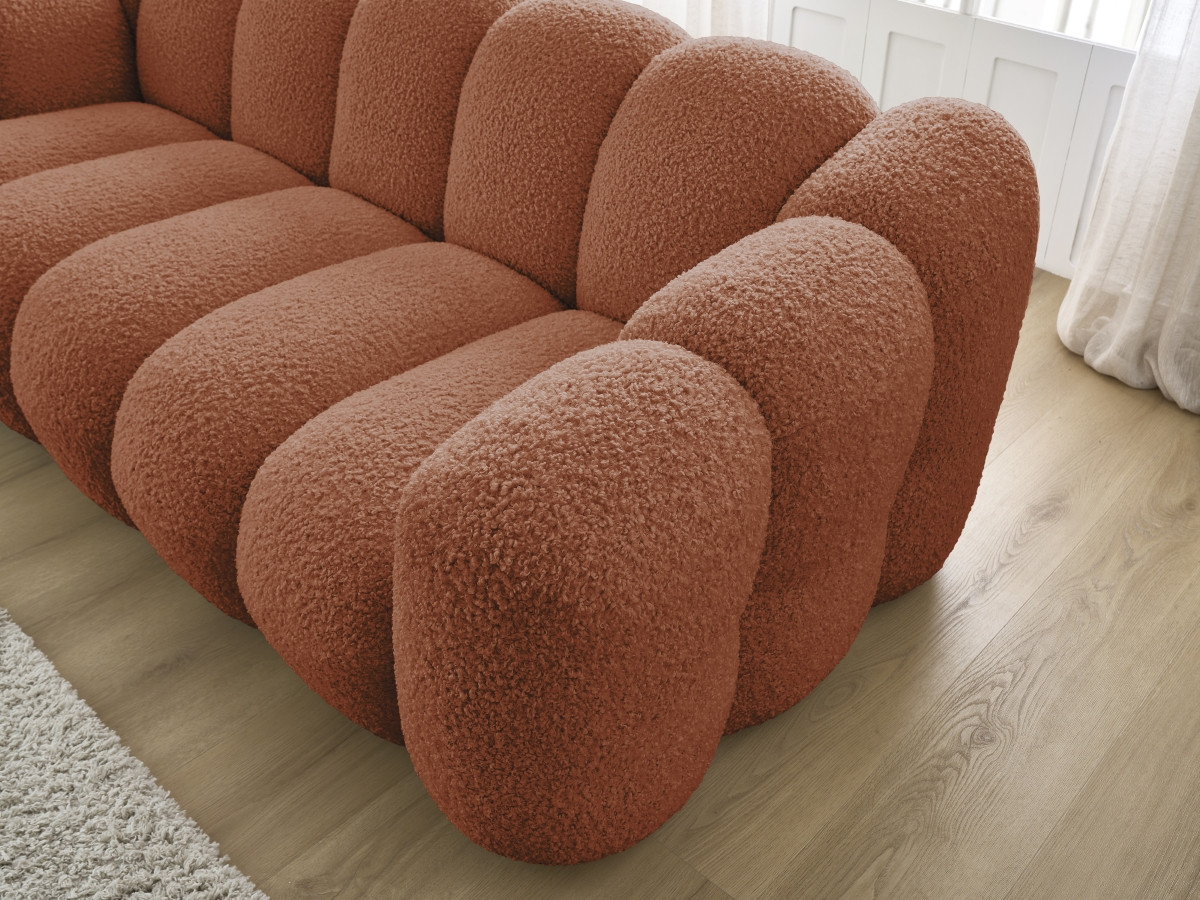 HIPPOLYTE vaste 3-zits rechte bank