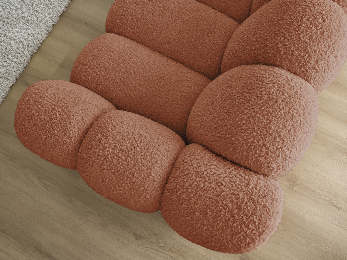 HIPPOLYTE vaste 3-zits rechte bank