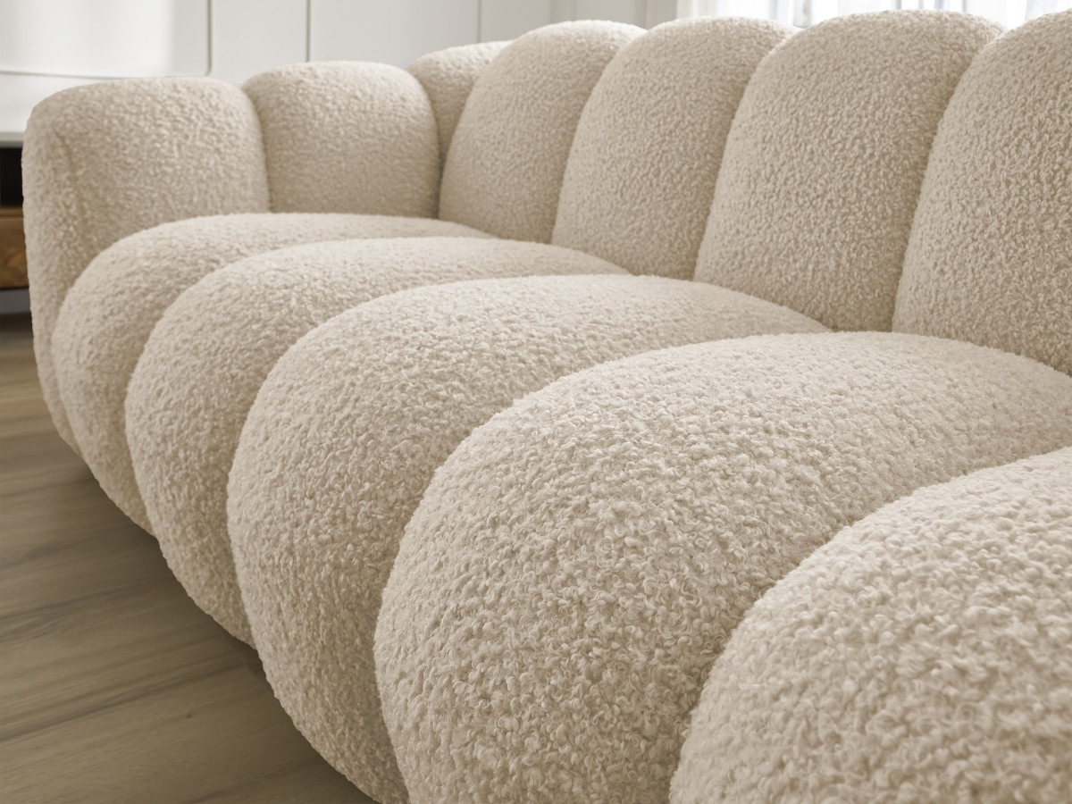 HIPPOLYTE vaste 3-zits rechte bank