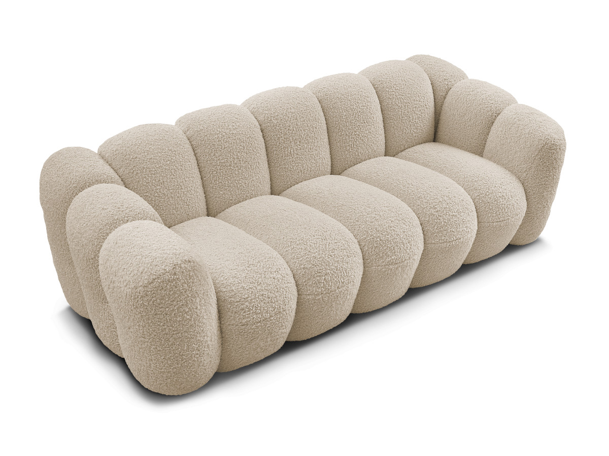 HIPPOLYTE vaste 3-zits rechte bank