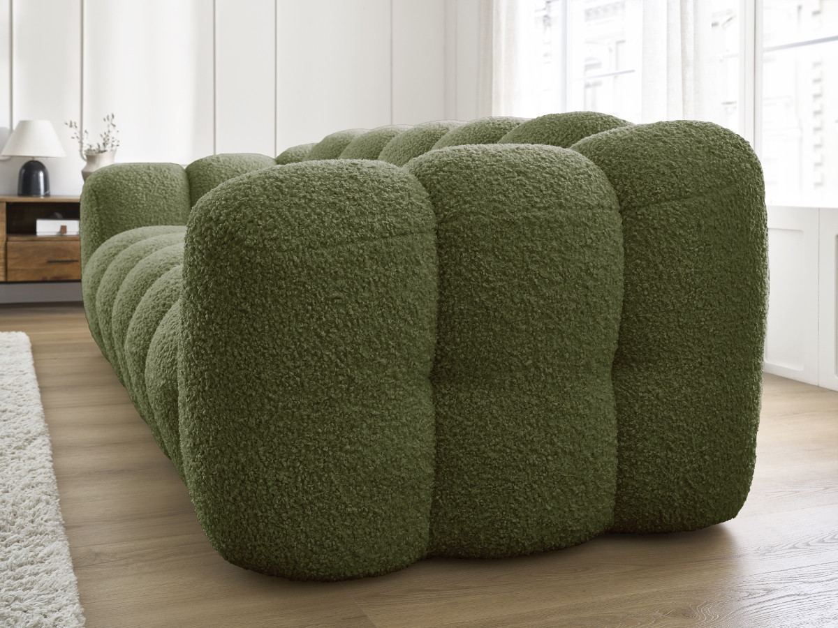 HIPPOLYTE vaste 3-zits rechte bank