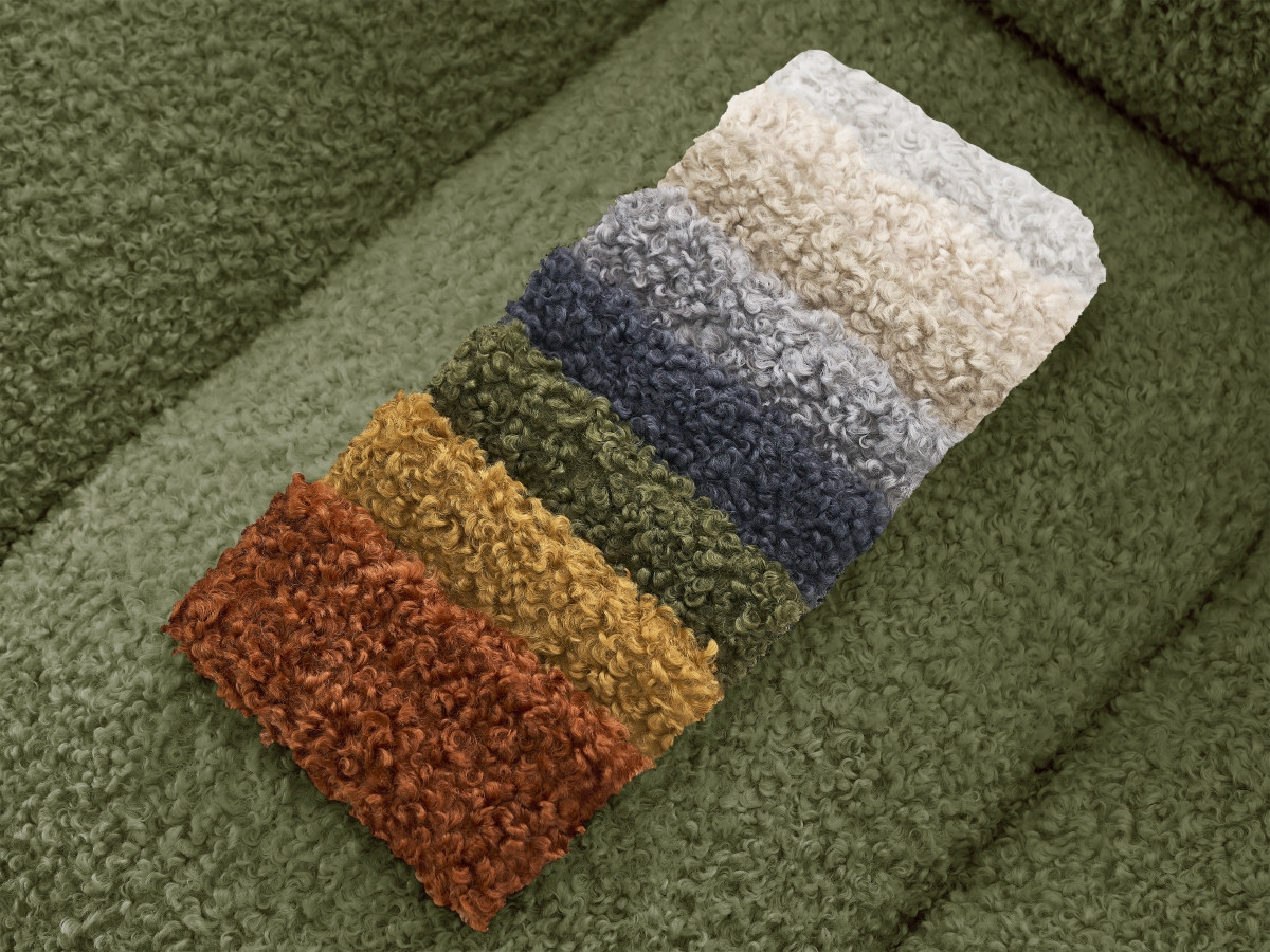 HIPPOLYTE vaste 3-zits rechte bank