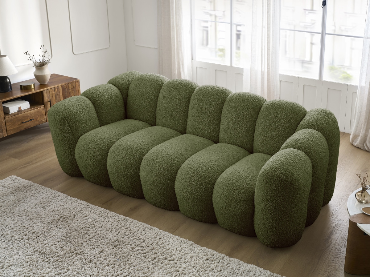 HIPPOLYTE vaste 3-zits rechte bank