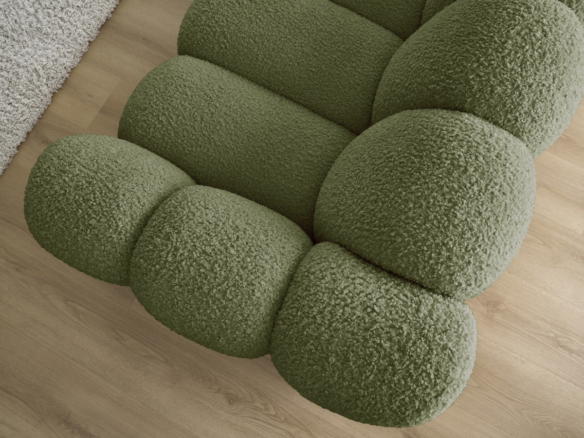 HIPPOLYTE vaste 3-zits rechte bank