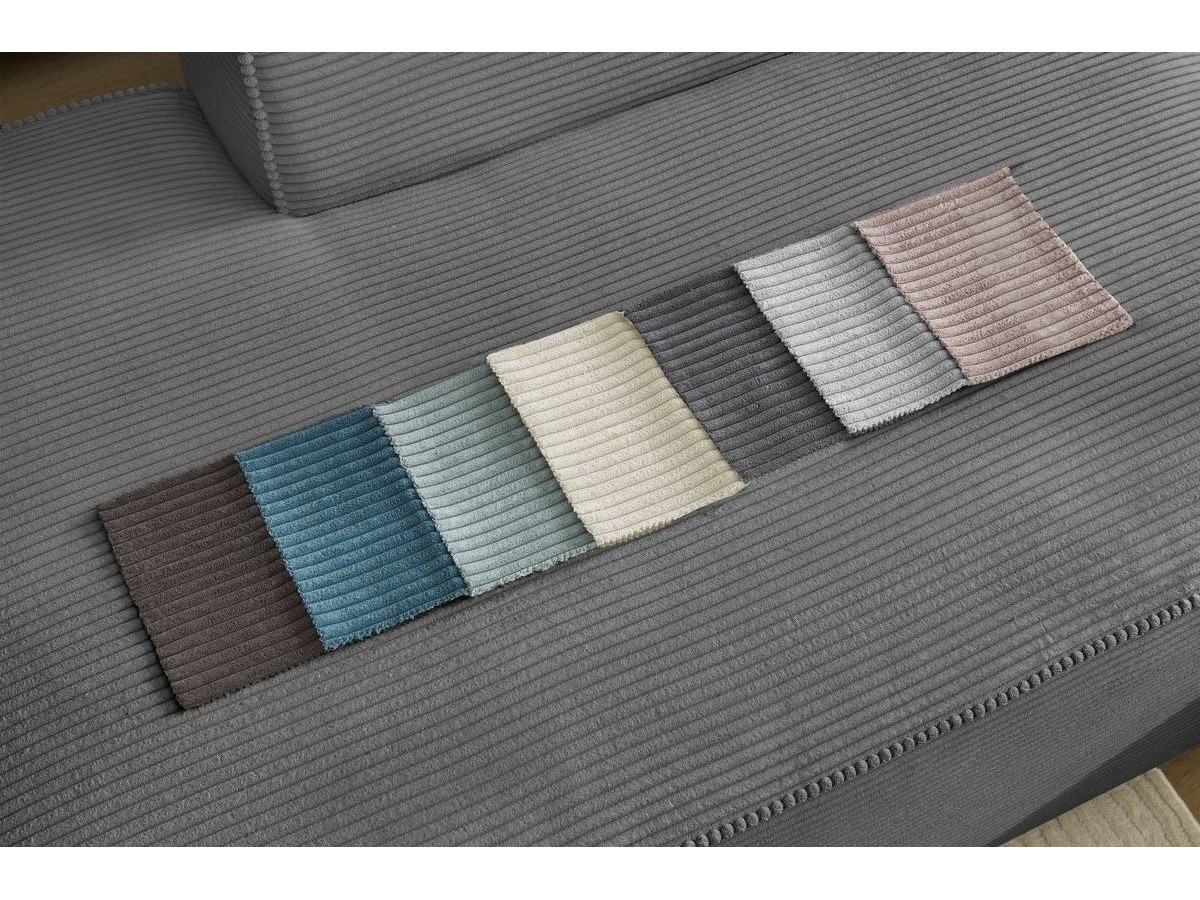 Chauffeuse 1 place pour canapé modulable MEGEVE tissu velours côtelé