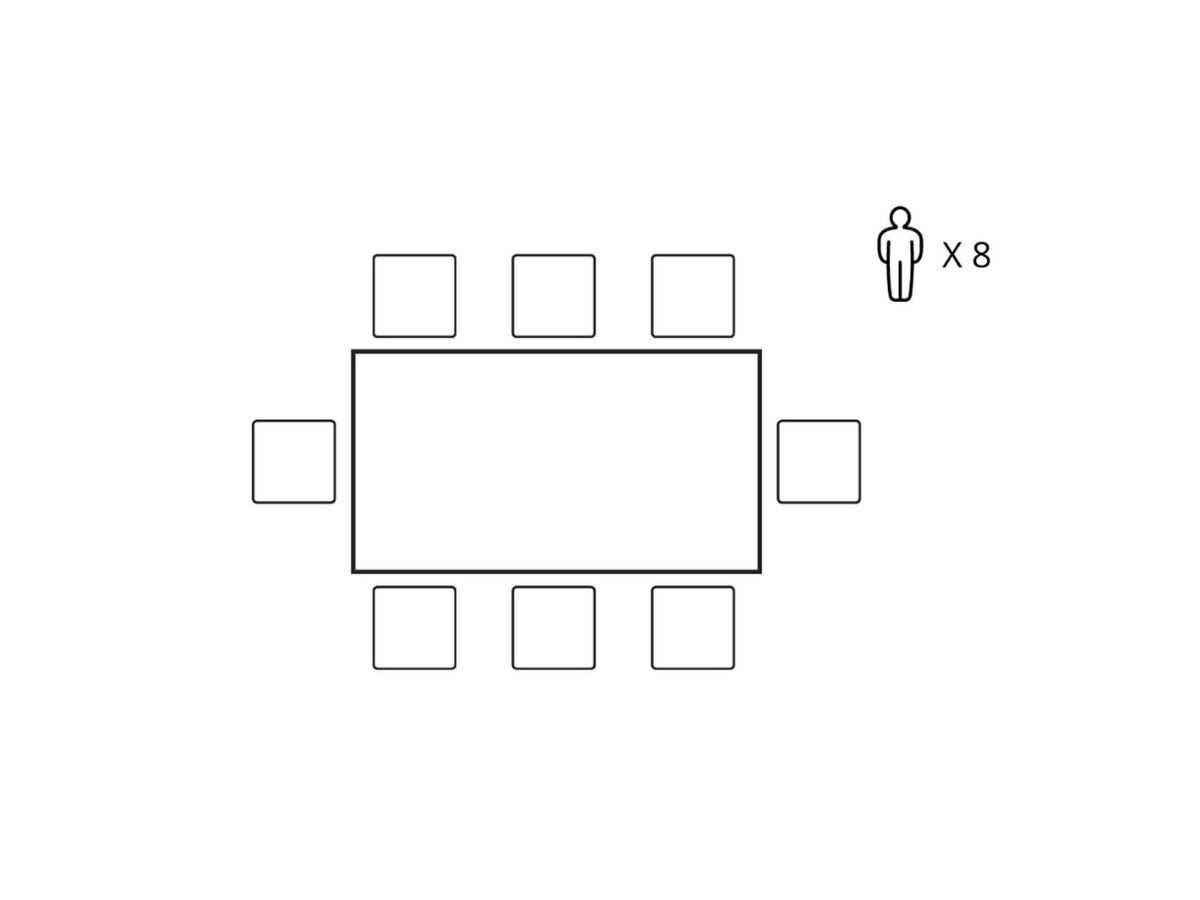 VICTOR eettafel van massief mangohout