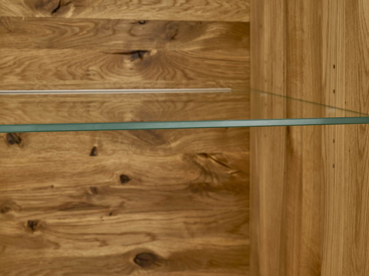 Meuble vitrine H.203 cm PAUL chêne massif