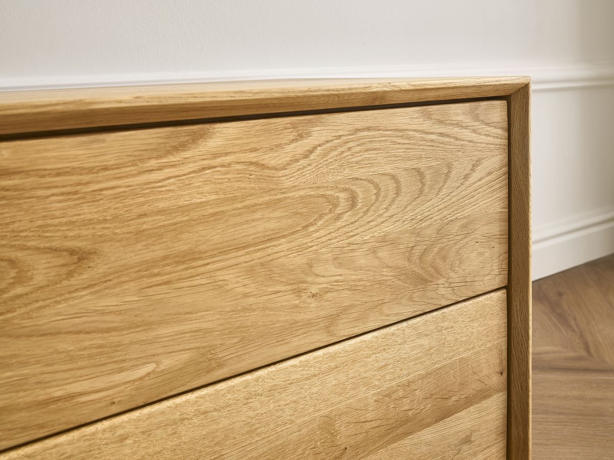 Meuble TV 1 porte 137 cm VICTORIA chêne massif