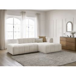 Modułowa sofa narożna ANNECY w tkaninie bouclette