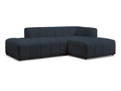 Canapé d'angle fixe modulable ANNECY tissu bouclette