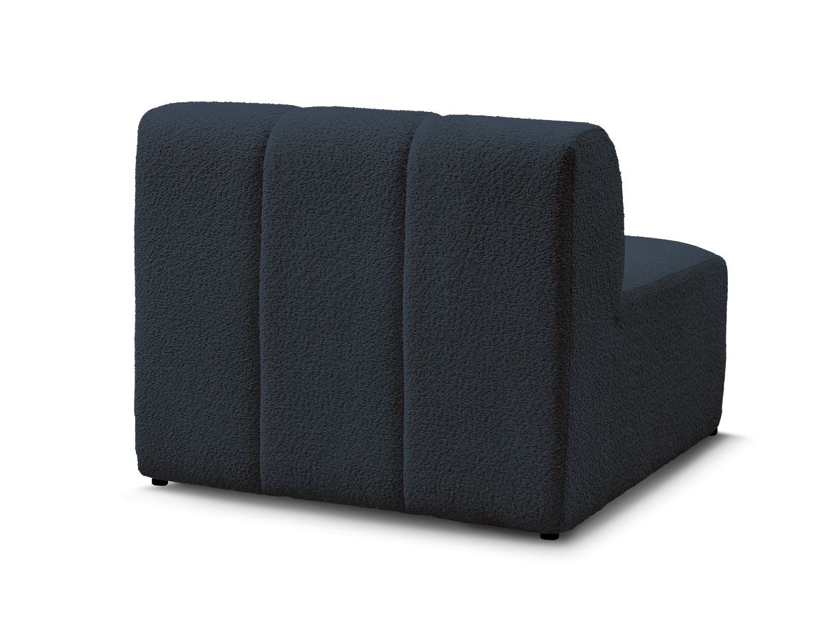 Canapé d'angle fixe EVEREST tissu chiné - Orange - Angle droit - 10 coussins